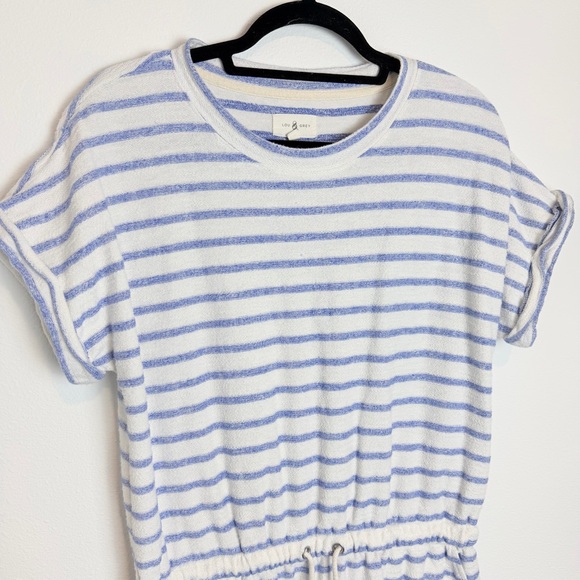 Lou & Grey Blue and Cream Striped Dress - Picture 2 of 9